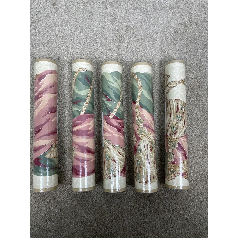 VTG Brewster Cottage Floral Wallpaper Border 5 Rolls RE16969 9” x‎ 5 yd Sealed